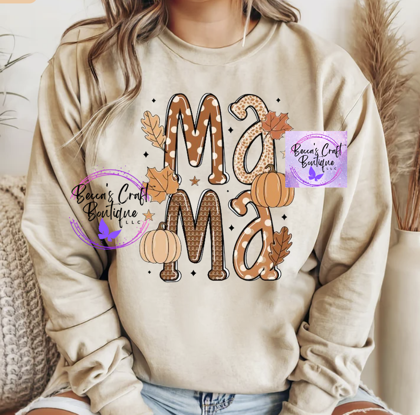 Fall mama crewneck