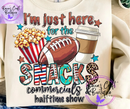 Superbowl Here for the snacks sweatshirt