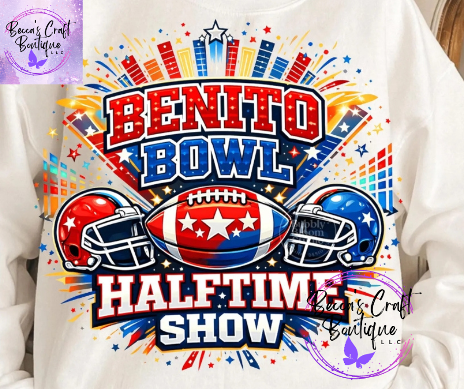 Superbowl half time Benito bowl sweatshirt t-shirt