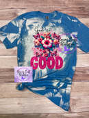 God is Good bleached T-shirt