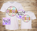 Mama & mini groovy flower t-shirt set