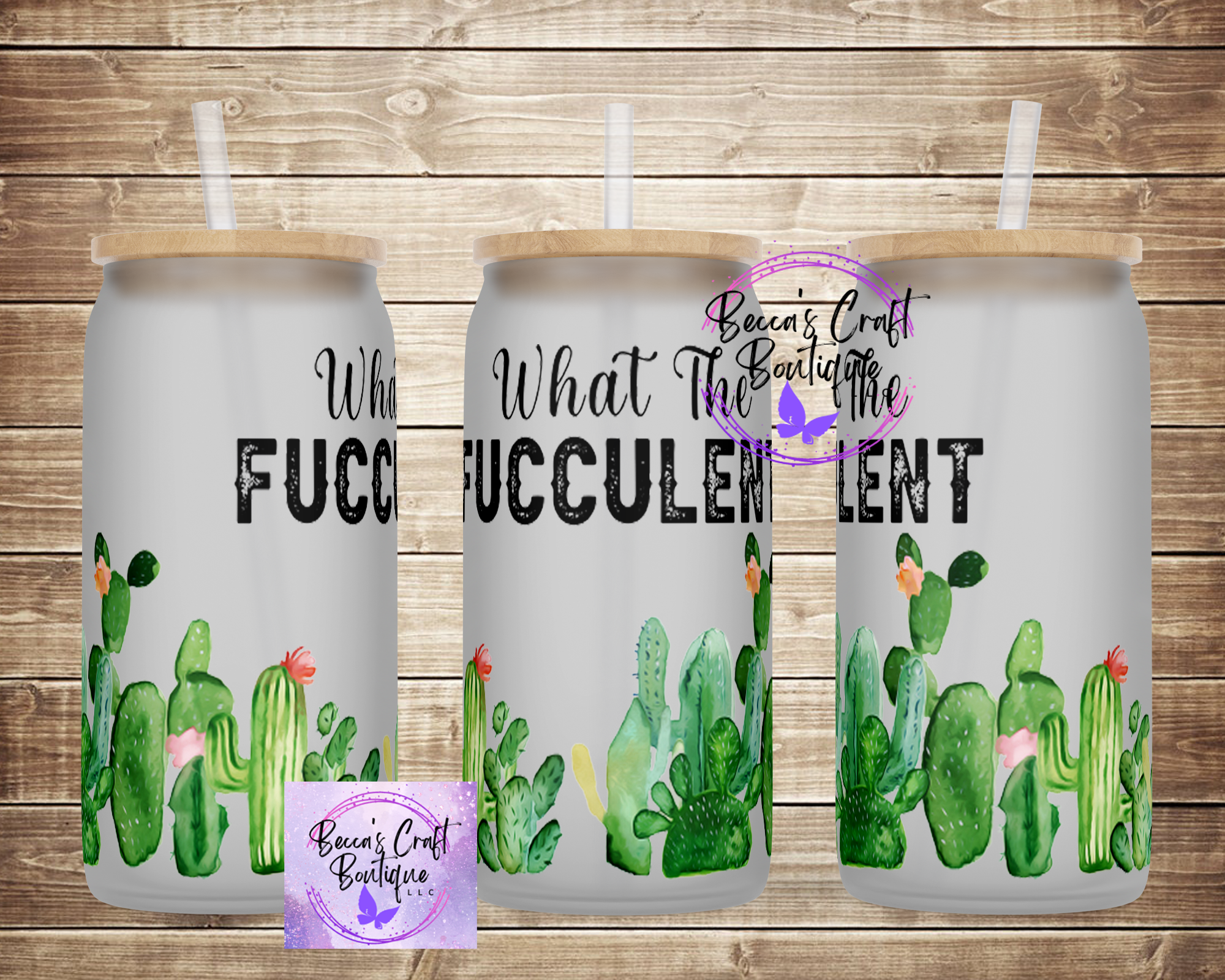 what the fucculent iced coffee cup